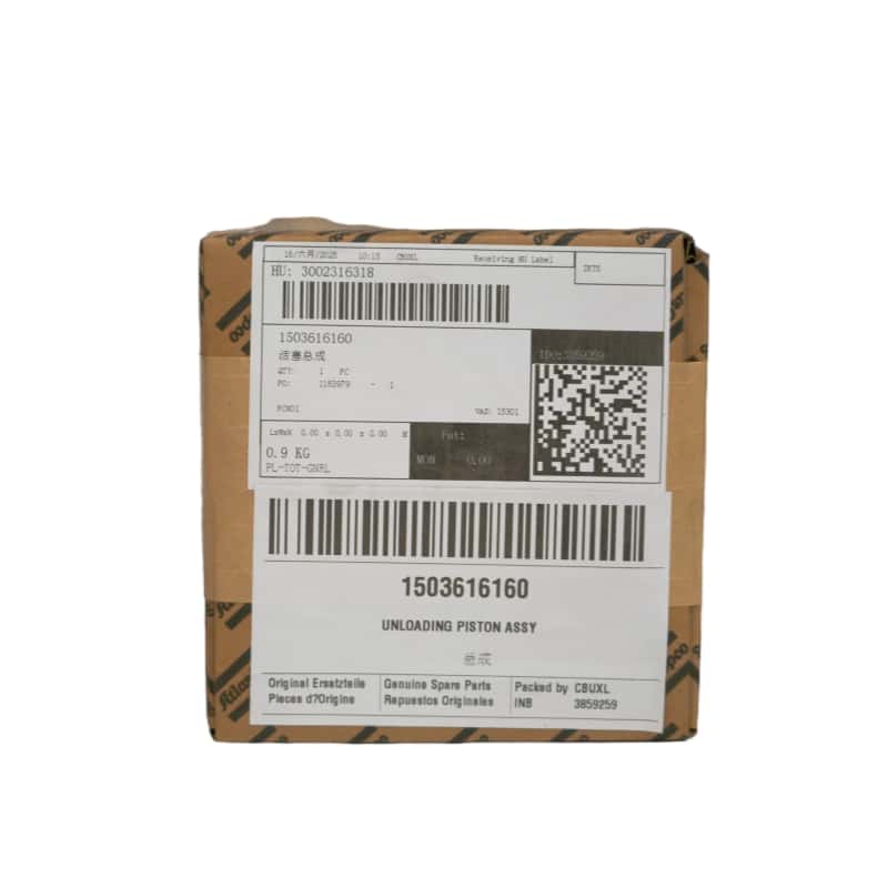 Atlas Copco 1503616160 Scaricamento del pistone Assy per compressori a pistoni