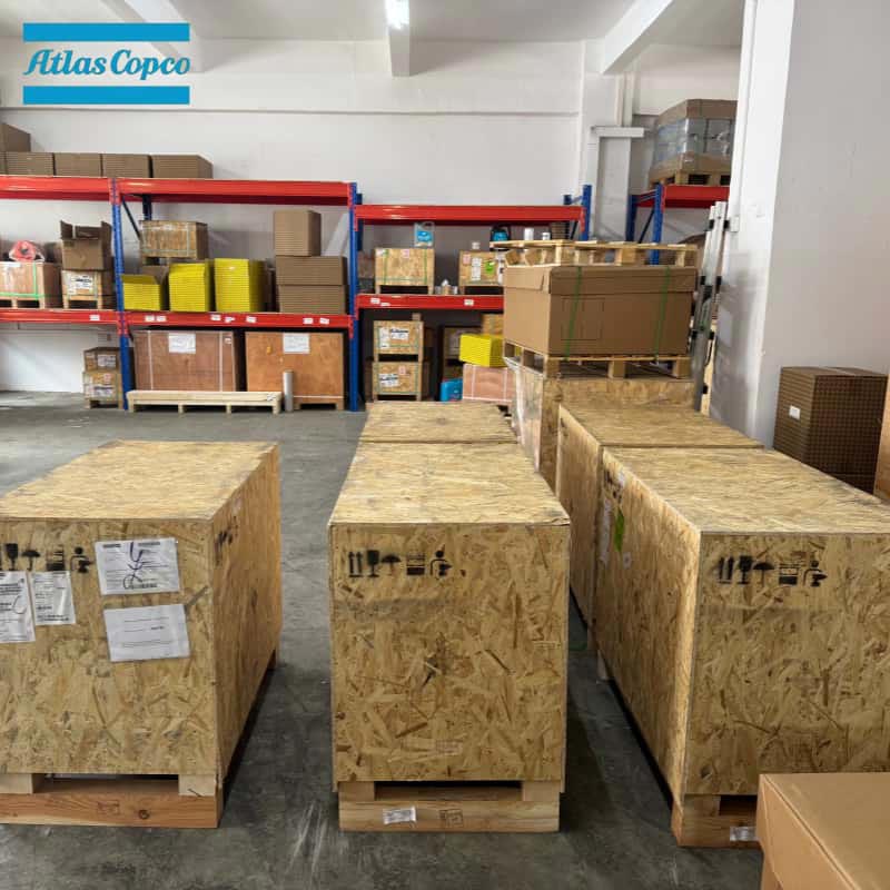 Atlas Copco 1616757591 2902022210 Testa del compressore originale dell'elemento a vite dell'estremità dell'aria GA GX