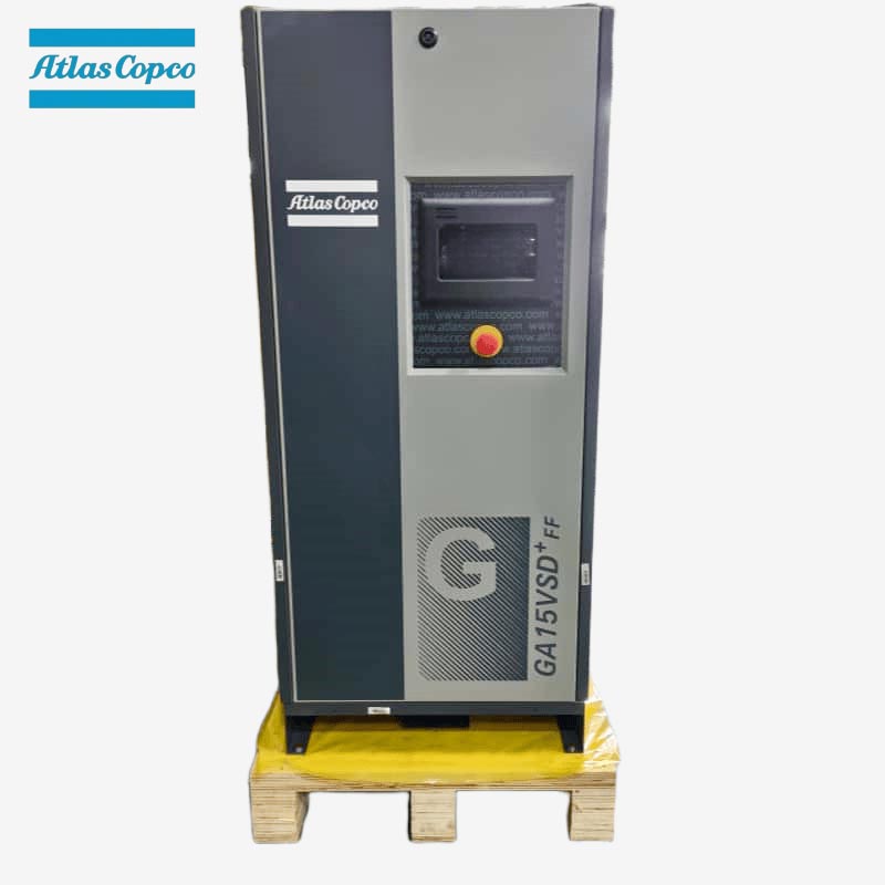 Essiccatore integrato Atlas Copco GA15 VSD Plus FF 15 kW 20 HP Compressore d'aria a vite a iniezione di olio a velocità variabile