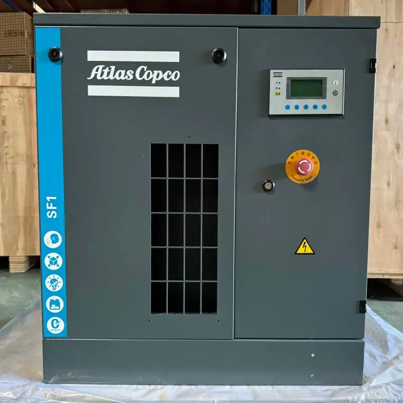 Compressore d'aria Scroll senza olio Atlas Copco SF1 15 kW 2 HP Classe 0 certificato originale