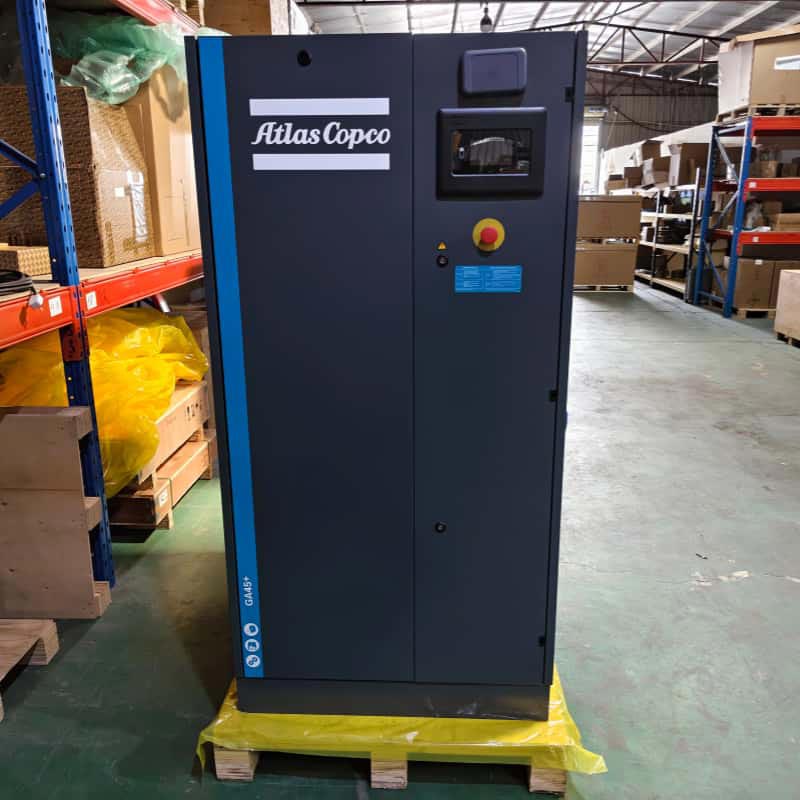 Compressori d'aria rotativi a vite stazionari Atlas Copco GA45+ Alimentazione CA lubrificata 380 V/400 V 45 KW